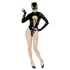 Black Velvets - pikkade varrukatega batwoman body - must - M