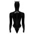 Black Velvets - pikkade varrukatega batwoman body - must - M