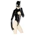 Black Velvets - pikkade varrukatega batwoman body - must - M