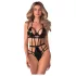 Obsessive Keira - naiste bodi trippidega - must - L/XL