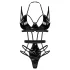 Obsessive Keira - naiste bodi trippidega - must - L/XL