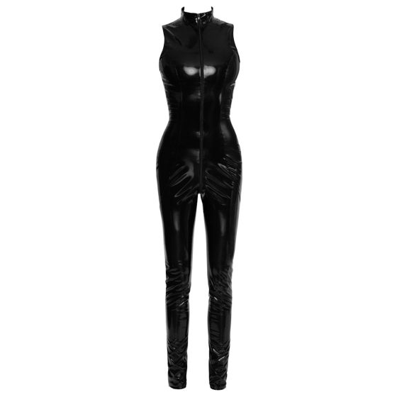 Black Level - shiny zipped overalls (black) - M