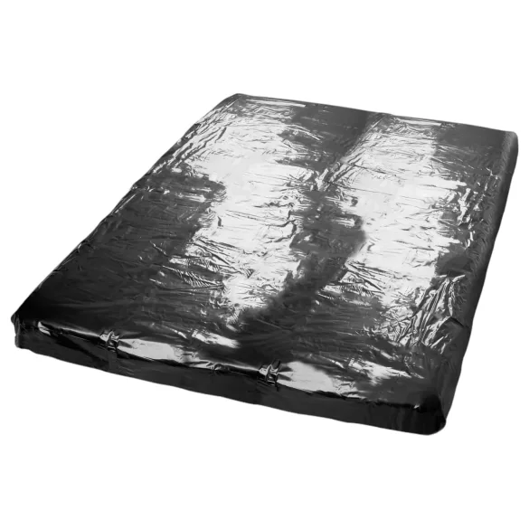 Fetish - lakklina - ülisuperpehme - 200 × 230 cm (must)