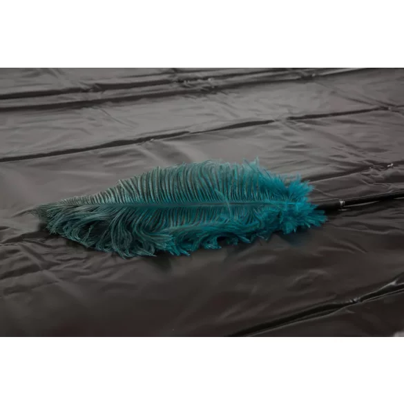 Fetish - lakklina - ülisuperpehme - 200 × 230 cm (must)
