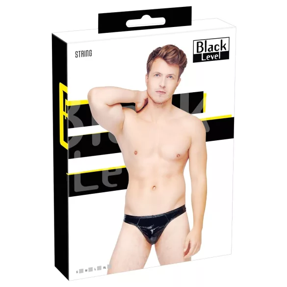 Black Level - meeste stringid - lakknahk - must