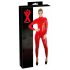 LATEX - pikkade varrukatega naiste jumpsuit (punane) - S