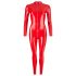 LATEX - pikkade varrukatega naiste jumpsuit (punane) - S
