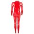 LATEX - pikkade varrukatega naiste jumpsuit (punane) - S
