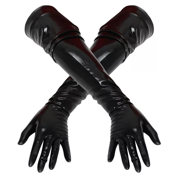 LATEX - pikad unisex kindad - must latex - L