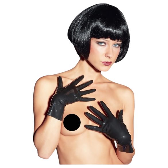 LATEX - lühikesed unisex kindad - must latex - M