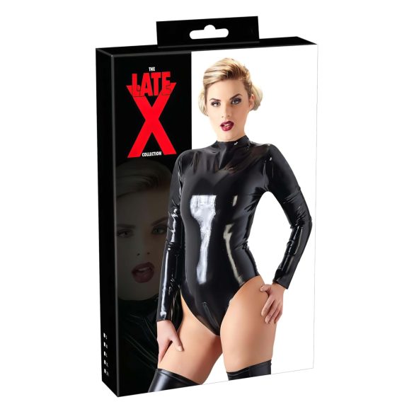 LATEX - pikkade varrukatega naiste kehapluus (must)