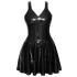 LATEX - minikleit rüüsidega seelik (must) - M