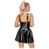 LATEX - minikleit rüüsidega seelik (must) - XL