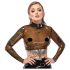LATEX - läbipaistev latekspluus (läbipaistev must) - S-L
