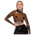 LATEX - läbipaistev latekspluus (läbipaistev must) - S-L - XL