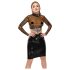 LATEX - läbipaistev latekspluus (läbipaistev must) - S-L - XL