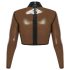 LATEX - läbipaistev latekspluus (läbipaistev must) - S-L - XL