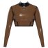 LATEX - läbipaistev latekspluus (läbipaistev must) - S-L - XL