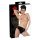 LATEX - naiste aluspüksid sisemise dildo osaga (must) - L