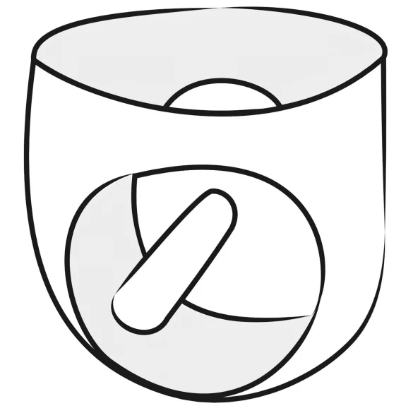 Latex meeste aluspesu sisemise peenise ja anaaldildoga (must)