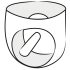 LATEX - meeste aluspüksid sisemise anaaldildoga (must) - M
