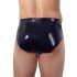 LATEX - Meeste sisemine koonus anal dildo (must) - XL