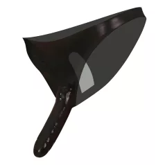 LATEX - naiste aluspüksid kahe dildoga - must - S-L