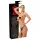 Lateksist aluspesu + 2 sisemise dildoga (must, S-L)