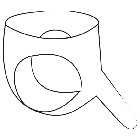 LATEX - aluspüksid realistliku dildoga (punane)