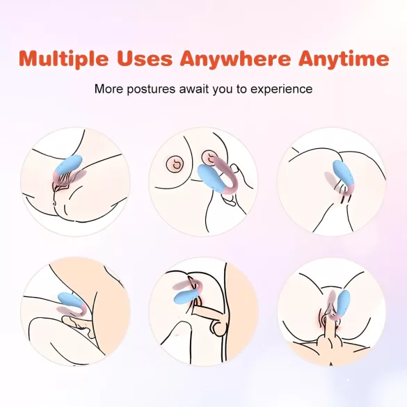 Mrow 03 - akuga veekindel paarivibraator - sinine-roosa