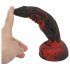 OgazR Hell Dong - ribilineeritud dildo - 20 cm (punane)