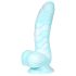 OgazR Meremaom - reljeefne dildo - 17 cm (sinine-valge)