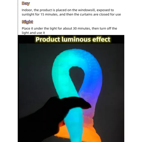 OgazR XXL Eel - fosforanalu dildo - 47 cm - roosa