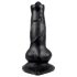 Loomalik kirg - koera peenise dildo - 12cm (must)