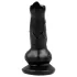 Animalorny - koera dildos - 12 cm - must
