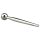 FukR - metallist kuulikujuline dilataator - 8cm (hõbedane)