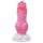 Loomakirg Buldog - koerapenise dildo - 17cm (roosa)