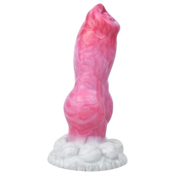 Animalorny Buldog - koerapenise dildo - 17cm (roosa)