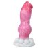 Loomakirg Buldog - koerapenise dildo - 17cm (roosa)