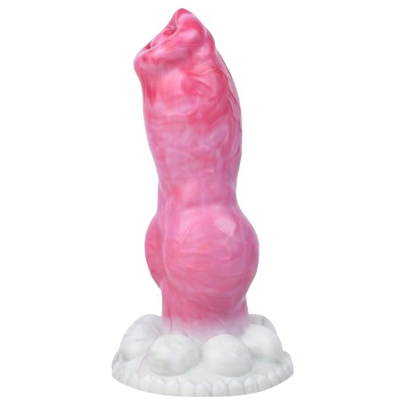 Animalorny Buldog - koerapenise dildo - 17cm (roosa)
