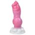 Loomakirg Buldog - koerapenise dildo - 17cm (roosa)