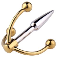   Urethralplay - metallist dilataator hargiga - 4,5 cm hõbedane