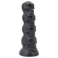 Toppedmonster - kolju dildos - 22 cm - must
