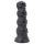 Toppedmonster - kolju dildo - 22 cm (must)