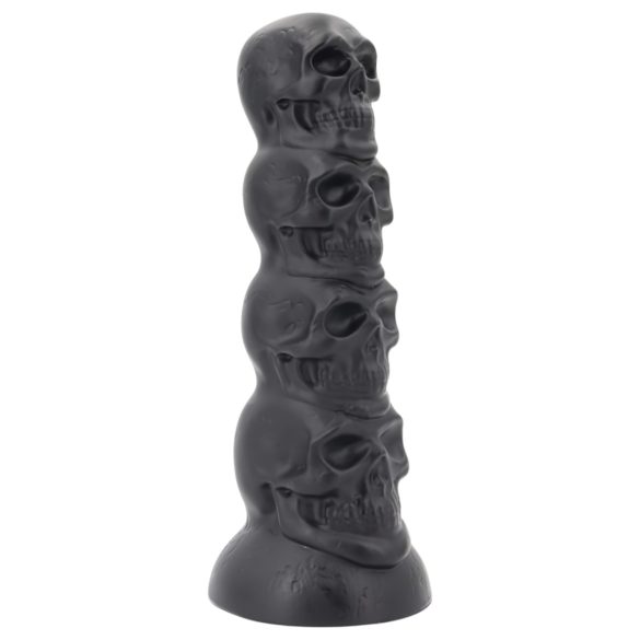Toppedmonster - kolju dildo - 22 cm (must)