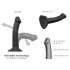 Strap-on-me Dual S - kahekordse kihiga dildo (must)