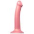 Strap-on-me Metalne Säraga M - nahasõbralik dildo (metallikroosa)