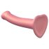 Strap-on-me Metalne Säraga M - nahasõbralik dildo (metallikroosa)