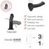 Strap-on-me Metalne Säraga M - nahasõbralik dildo (metallikroosa)