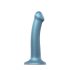 Strap-on-me Metallic Shine M - nahasõbralik dildo (metallik sinine)